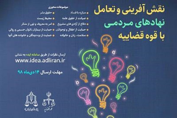 فراخوان ارسال ایده در خصوص نقش‌آفرینی و تعامل نهادهای مردمی